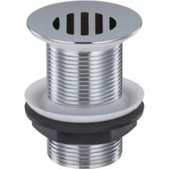 EUROSANIT Bonde Lavabo Laiton écoulement Libre 1'1/4 Chromée