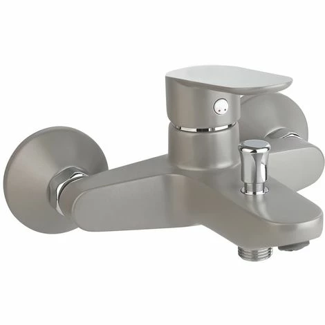 EUROSANIT Mitigeur De Bain-douche Kevon Chromé/gris 3 EUROSANIT Mitigeur De Bain-douche Kevon Chromé/gris