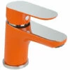 EUROSANIT Mitigeur Lavabo Kevon Chromé/orange -Eurosanit Soldes 80980377 1