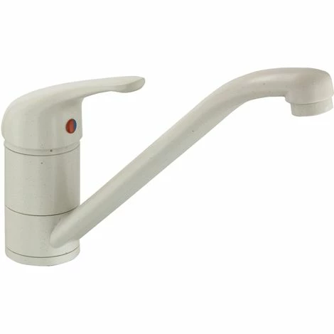 EUROSANIT Mitigeur D'évier Tilt Blanc Moucheté 3 EUROSANIT Mitigeur D'évier Tilt Blanc Moucheté