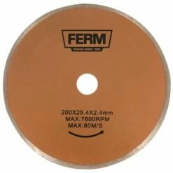 FERM TCA1006 Lame Diamantée 200mm - Pour Coupe-carreaux